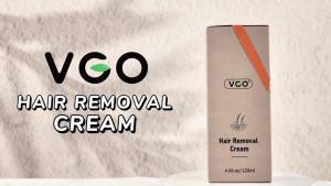 VGO Painless Hair Removal Cream for Women & Men Hair removal cream for body back & legs All Skin Types 4.06oz w/Spatula