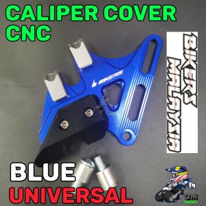 BIKERS MALAYSIA CALIPER COVER CNC ALLOY UNIVERSAL Y15/Y16/LC135/Y125/RS150/WAVE125 ORANGE&BLACK&GOLD&RED&BLUE WITH BUSH AND SCREW