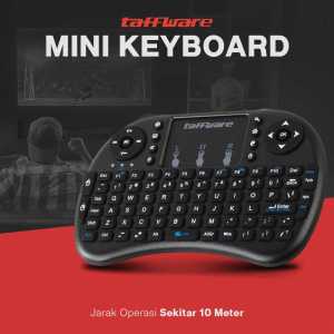 COD Taffware Mini Keyboard Touch Pad Wireless 2.4 GHz i8 / Keyboard Mini Wireless I8 Untuk Hp Smart Tv usb Untuk Laptop