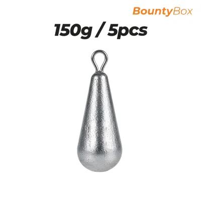 [5 PCS] Drop Lead Sinker (10g - 200g) Batu Ladung Timah Pancing Fishing Sea Bottom Weight Timah Pan SB Dasar Kerapu