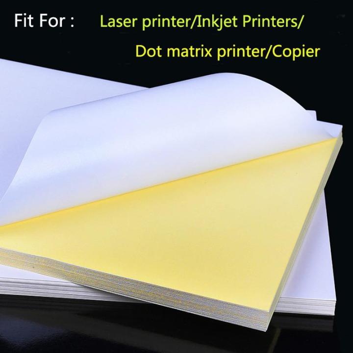 J19 50 A4 SelfAdhesive Stickers Label Matte Surface Paper Laser Inkjet
