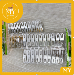 Bộ 20 kẹp inox kẹp quần áo . kẹp chăn mền cao cấp siêu bền đep