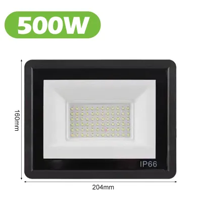 OOKAS LED Floodlight 220V Waterproof Spotlight 10W 30W 50W 100W 200W 500W Flood Light Outdoor Lighting for Garden Street Wall