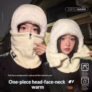 SERENEGLOW Mùa Đông Windproof Mũ cưỡi ngựa Với Đồ giữ ấm cổ Lót Lông Cừu Nhiệt Mui Xe Cho thể thao ngoài trời Và Đi Xe Đạp