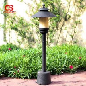 Đèn Cột Sân Vườn Mái Chóp Cổ Điển Trang Trí Ngoại Thất