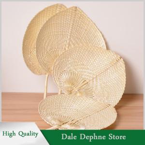 [Dale Dephne] Pushan quạt làm bằng tay nghệ thuật quạt tre hình quả đào quạt không khí mùa hè mát mẻ tự làm