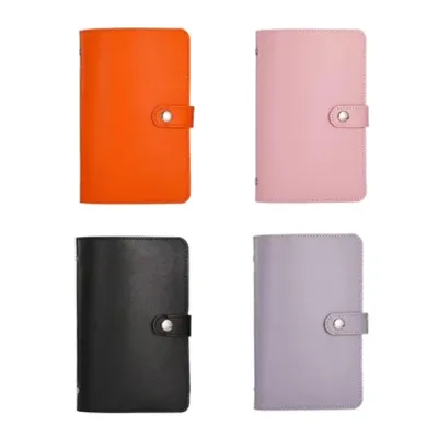 [Can Hold 100 Sheets] Large Capacity Money Saving Book Genuine Leather Cash Binder Waterproof Financial Management Reusable Wallet-152c4c8b