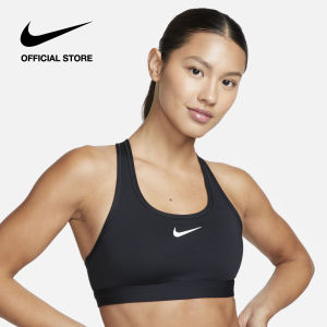 Nike Womens Swoosh Medium Support Padded Sports Bra - Black