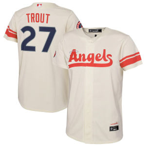 2026 New European and American MLB American Baseball Jersey Embroidered Baseball Uniform Short Sleeve Angels Team In Stock No. 27