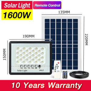 【24-Hour Fast Delivery】Solar Light Outdoor Rainproof and Waterproof IP67 Solar Panel Lights 1000W Spotlight For Garden Exterior Street Rain or Shine Theres Always Electricity 0 Electricity Bill All Year Round Solar Cell Lamp