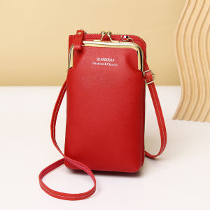 [Multi-color available] Portable Crossbody Bag Womens Crossbody Mini Leather Wallet Purse Zipper Body Bag