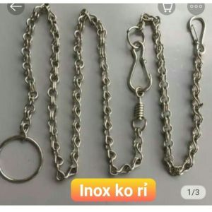 Dây xích chó mèo sắt xi loại tốt 1.5 mét - 2 mét / 2ly 3ly 4ly