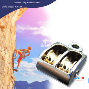 ASOL Katrol Kerekan Mini Swivel Pulley Double Wheel 36mm - RB36 - Silver