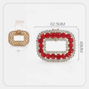 1 Sepasang Motif Bunga Shoe Clip Aksesori Dekorasi Gesper Sepatu Pengantin Wanita High Heel Clip