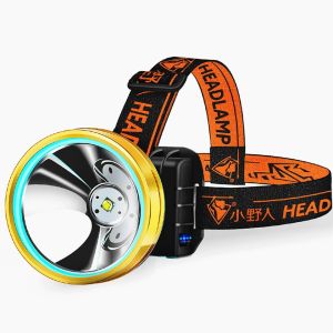 LED Headlamp Flashlight Ultra Bright Spotlight USB Rechargeable Headlight Waterproof Searchlight
