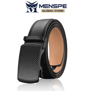 MENSPE Mens Belt Men Fashion Belt Men Genuine Leather Belts Pattern Belt Automatic Buckle Belts Brand Luxury High Quality Business Strap Male Waistband for Men