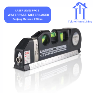 Waterpass Laser Level 3 Pro 3in1 (Free Baterai)