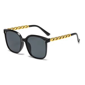 JJT Stylish Square Sunglasses with Chain Detail for Women - Fashionable UV Protection Sun Glasses for Outdoor Activities and Daily Wear