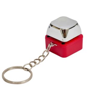 LIUJIR Cảm ứng xung nhẹ Móc khóa điện giật Nhựa đặc Vòng chìa khóa kim loại Đồ chơi khăm Giải trí thông thường Thiết kế nhẹ Nút bấm gây giật điện Hoạt động của nhóm