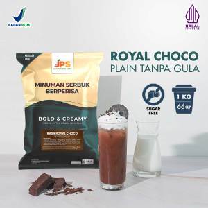 Bubuk Minuman Royal Choco Plain Tanpa Gula 1 kg - Serbuk Coklat Premium JPS