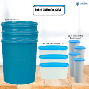 INDRA Paket Toples Plastik Bulat 3L/3MEmGe.p334/SET isi 10pcs