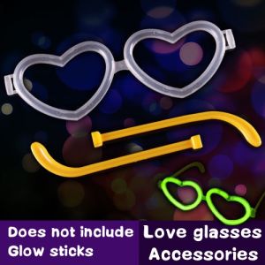 100pcs Glow Sticks Bulk Fluorescence Stick Dance Concert Party Light Props Diy Bracelets Love Letters Neon Wedding Hari Raya Decoration Party Supplies