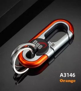 Solid Color Zinc Alloy Double Ring Car Keychain – Mens Business Waist Hanging Key Chain Heavy Duty Metal 1Pc – For Motorcycle Electric Car Keys
