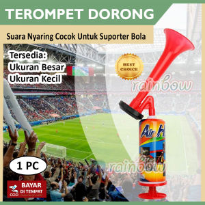 rainbow 1 PC Terompet Suporter Bola Suara Nyaring Ukuran Sedang / Medium Terompet Angin Pompa Manual Terompet Tahun Baru Terompet Air Horn Terompet Dorong Terompet Pompa Trumpet New Year Trompet Big Terompet Small Motif Gambar Random Warna Acak