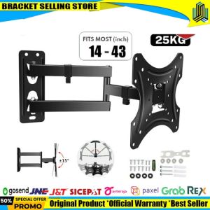 bracket tv swivel/braket tv/breket tv 24 29 32 40 43 inch RODSON RBX200