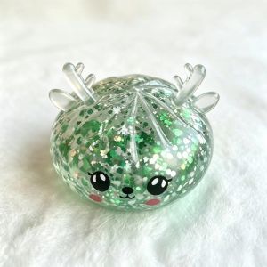 LABAICAI bánh bao đồ chơi bánh bao giảm stress Kết cấu mềm mại Đồ chơi bóp giảm căng thẳng Giáng sinh Quả cầu lấp lánh Tăng độ cao chậm Baozi Squishy dễ thương Sáng tạo TPR Quà tặng cho tiệc Giáng sinh Tiệc Giáng Sinh