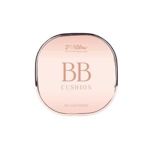 J-GLOW - BB Cushion Light Beige (melindungi dan membantu tone kulit agar menjadi lebih cerah) - 15 g