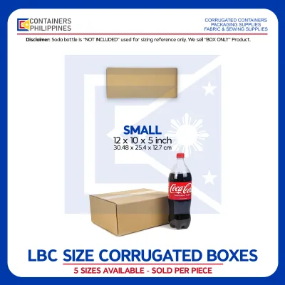 CONTAINERS.PH LBC Express Sizes Corrugated Cargo Shipping Boxes Packaging Kraft Box 5 Sizes- Per Piece
