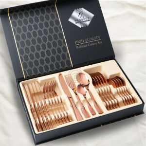 24 Pcs Cutlery Set Dinner Spoon Fork Set Sudu Garfu Set  Kahwin untuk Pengantin Baru  Kawin Wedding Gift 餐具