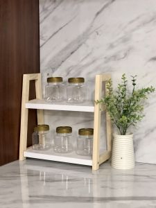 Paket Murah Rak Bumbu Dapur  free 5 Toples Bumbu 200ml