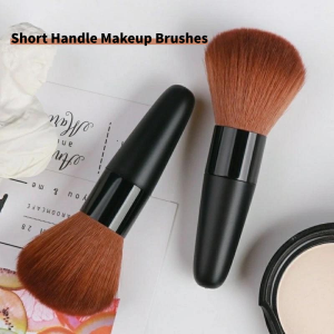 Short Handle Powder Makeup Brushes Makeup Brushes Hair Cutting Cleaning Brush