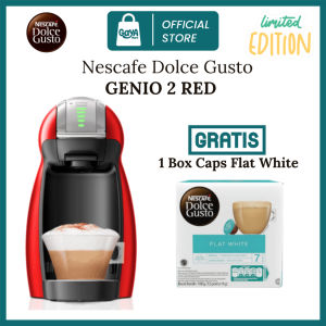 Mesin Kopi Nescafe Dolce Gusto Genio Red 2 Original + Free 1 Box Capsule