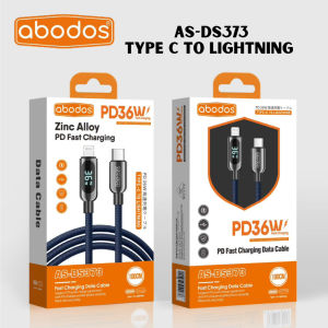 Local Delivery🚚abodos PD Fast Charging Cable 120W Type C to Type C 36W Type C to Lightning Digital Display Zinc Alloy 1M