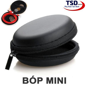 Bóp Tròn Mini Đựng Tai Nghe & Phụ Kiện