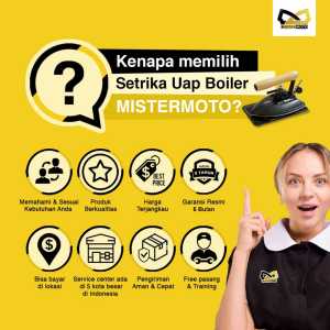 Pesanan Khusus Setrika Uap Steam Boiler MISTERMOTO