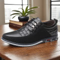 Men Dress Shoes PU Leather Comfort Business Shoes Wear-Resistant Casual Fashion Shoes for Office Working Walking Driving. 