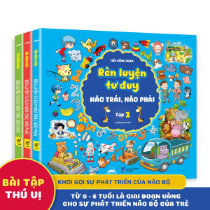 Sách - Rèn Luyện Tư Duy Não Trái Não Phải (Trọn Bộ 3 Tập) - Tiên Phong Books