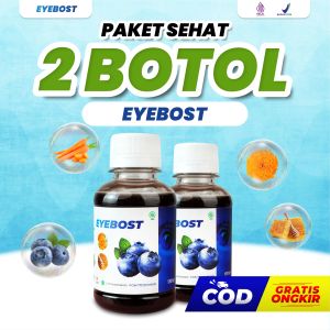 Eyebost Madu Herbal Paket 2 Botol Solusi Atasi Mata Minus Buram Belekan Katarak Mata Merah Mata Bengkak Mata Gatal Glukoma Vitamin Mata Terbaik Bagus Alami Mata Jadi Jernih Segar Sehat Tanpa Obat Mata