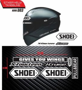 STIKER HELM ARAI SHOEI