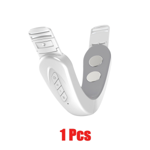 V Face Massager Face Slimming V Shape Galvanic Massager Face Firming Lifting Heating Device EMS Face Shaper Fat Burner Red & Blue Light LED Therapy Whiten Skin Double Chin Reducer Anti Aging Belt Jaw Exerciser