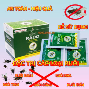 (Chính hãng) RADO 1 gói 20g - Chuyên diệt ruồi xanh ruồi nhà ruồi Cống (Ruồi Cánh Bướm) Ruồi Giấm Ruối Trâu...
