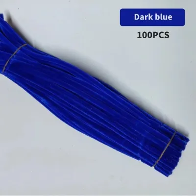100Pcs/bundle Colorful Chenille Stems Pipe Cleaners Assorted Colours Art and Craft 扭扭棒 COD