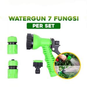 Semprotan Air Tekanan Tinggi 7 Gaya Mulut Selang Taman Pistol Semprot Penyiraman Irigasi Taman