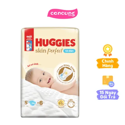 Tã dán sơ sinh Huggies Skin Perfect (S 4-8kg 54 miếng)