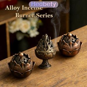 Heabety Vintage hợp Kim Hương Burner Stick chủ ba chân Rỗng ra mini Gỗ đàn hương Lư Hương Burner trang trí nhà