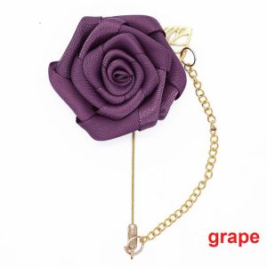 COVIEEZB Sành điệu Nhân tạo Chú rể Boutonniere Corsage Lá cây Đơn giản Những bông hoa Ghim trâm Phụ kiện thời trang Trâm cài áo Trang sức